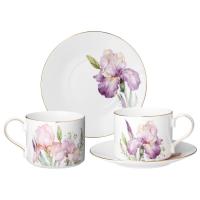 590-613 Чайный набор "IRISES" на 2 персоны,4 предмета, 300мл