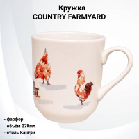Кружка 370мл Tudor, декор COUNTRY FARMYARD GR03_370M
