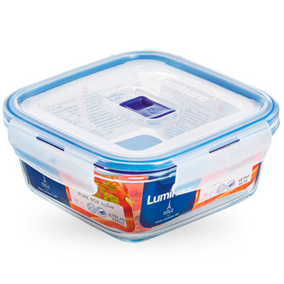 P3552 Контейнер стеклянный квадратный 1,22л LUMINARC, серия "PUREBOX ACTIVE"