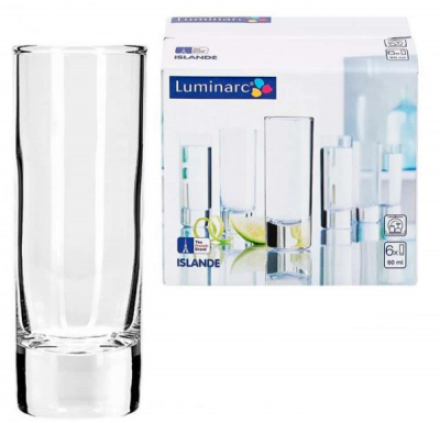 J2891 Стопки 50мл, набор 6 штук, LUMINARC, серия "ISLANDE" 