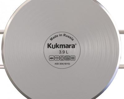 SF-STP3926G Кастрюля-сотейник 26см 3,9л индукция, нержавеющая сталь, Kukmara, серия Safia 