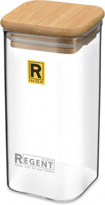 93-DE-CA-03-1300 Банка для сыпучих продуктов 1,3л стекло, REGENT, серия Linea Desco