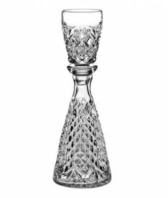 990/43500/36500/014-109 Графин с рюмкой 140мл, Crystalite Bohemia, серия "Эгоист", хрусталь
