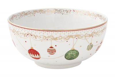 EL-R1192/CEVE Салатник 23*10 см 2,5 л, Easy Life, Christmas Eve, декор "Новогодние шары"
