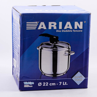 80014 Скороварка 7л, индукция, нержавеющая сталь, ARIAN
