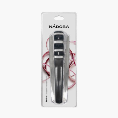 724419 Точилка для ножей и ножниц, металлическая, NADOBA, серия EMBER