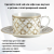 PM-0124/DECO Чайная пара: чашка 220мл с блюдцем 16см Pozzi Milano, серия Deco