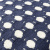 TK23-BS0012 Плед-покрывало из хлопка 180*25см, Tkano, Polka dots, из коллекции Essential, темно-синего цвета