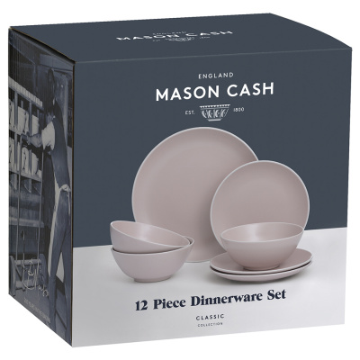 2001.018 Сервиз обеденный на 4 персоны 12 предметов Mason Cash, серия Classic, розовый 