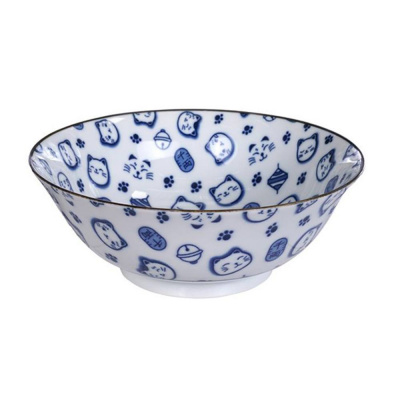 16125 Салатник 18.2*7см, TOKYO DESIGN, серия white/blue, фарфор