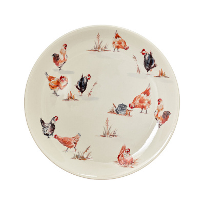 Тарелка обеденная 27см Tudor, декор COUNTRY FARMYARD GR03_27PL