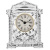 990/79400/8/57400/160-119  Часы хрустальные 16 см Crystal BOHEMIA