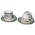 96-9911 Чайный набор: 2 чайные пары 240мл , Claytan DIANA ROSE JADE GREEN