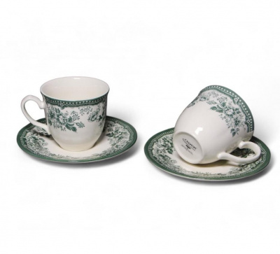 93-9911 Чайный сервиз на 4 персоны 11 предметов, Claytan, серия DIANA ROSE JADE GREEN