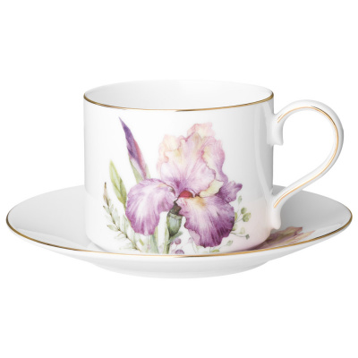 590-613 Чайный набор "IRISES" на 2 персоны,4 предмета, 300мл