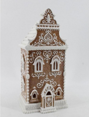 838-217 Фигурка-подсвечник 34см Грин Кантри, серия "Пряничный домик"  