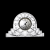 990/77211/8/92400/190-119 Часы хрустальные 19см Crystal BOHEMIA