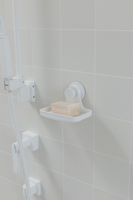 1004433-660 Мыльница  для душа настенный Flex белая