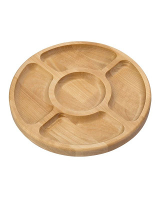 93-AB-1-01 Менажница круглая 5 секций 25*25*1,8см, Linea ALBERO